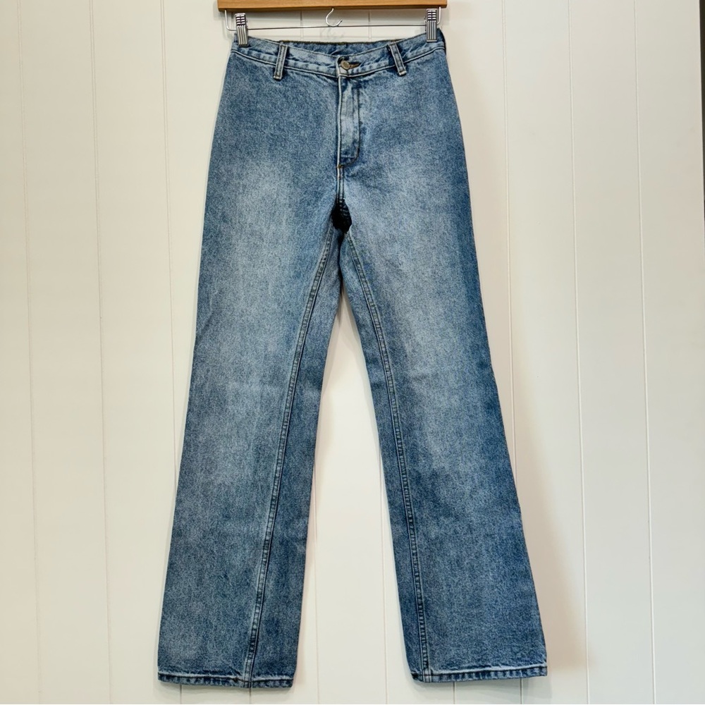John Galt by Brandy Melville High Rise Straight Leg Jeans Small Blue Cotton